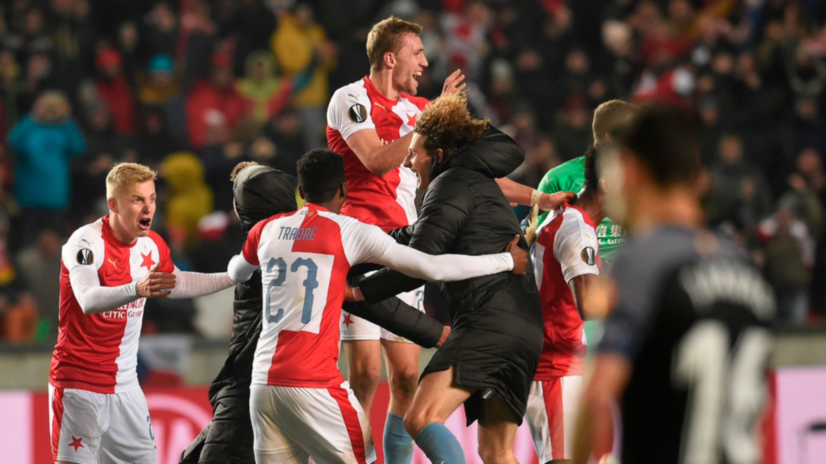 Sevilla crash out of Europa League after remarkable Slavia Prague comeback