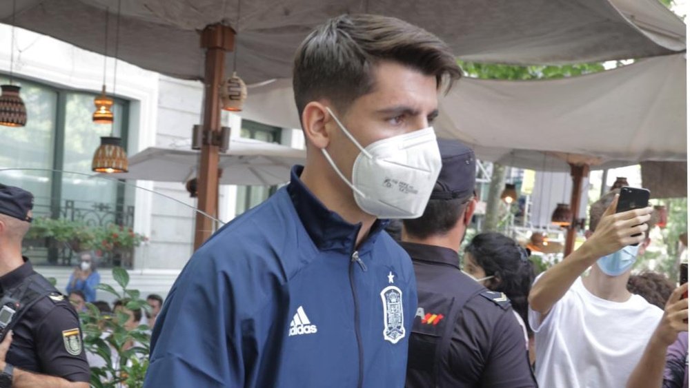 Spain's Alvaro Morata has been the subject of abuse due to his Euro 2020 performances. GOAL