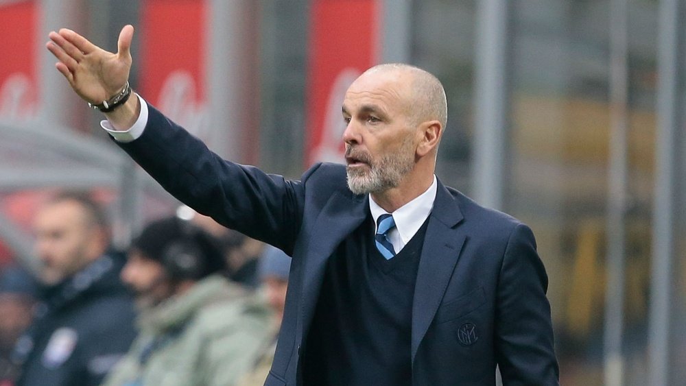 Inter manager Stefano Pioli. Goal