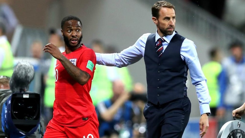 Ferdinand accuses Southgate of hanging Sterling out to dry. AFP