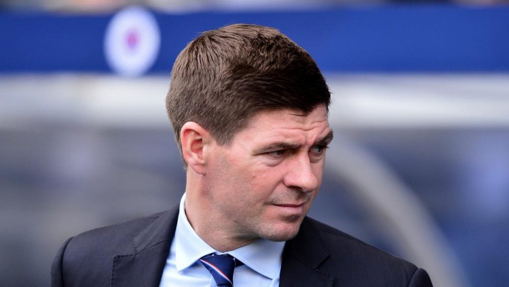 Steven Gerrard will face a trip to Gibraltar in the Europa League. GOAL