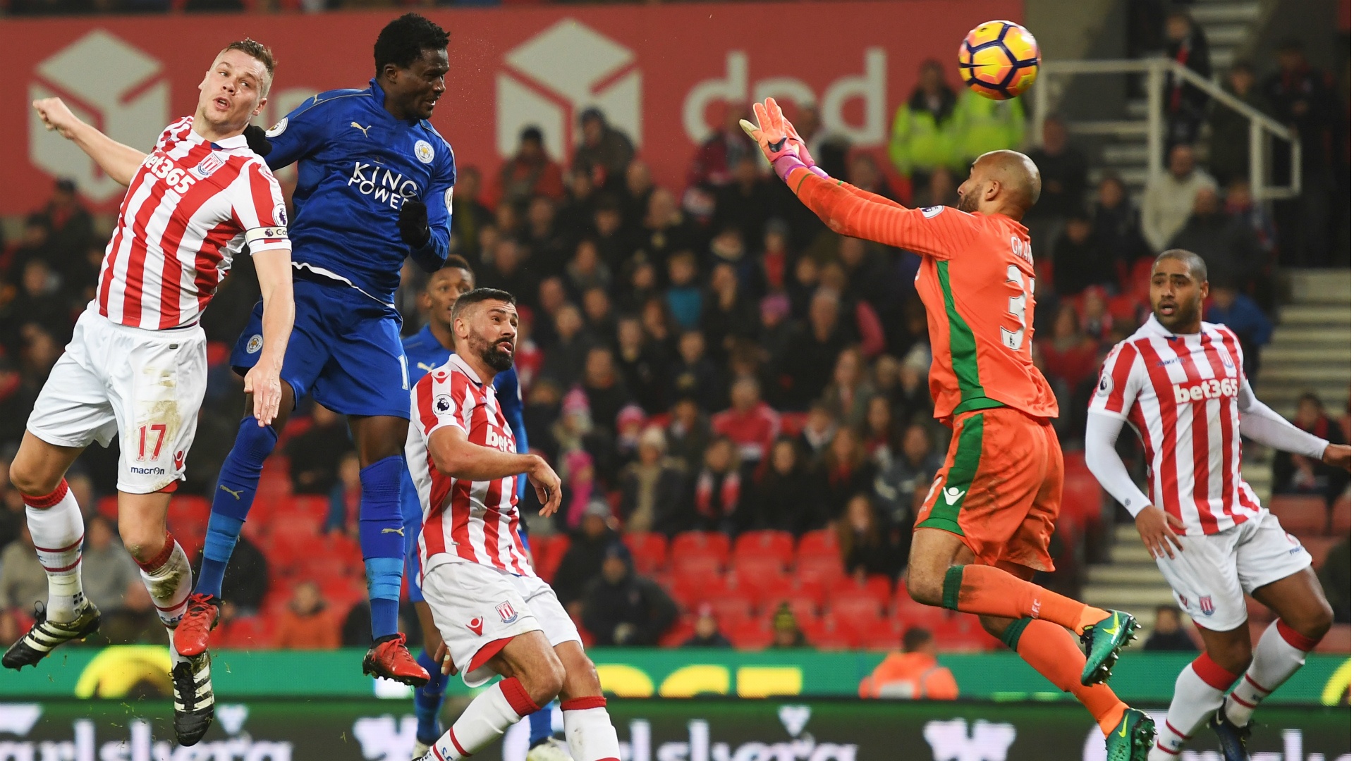 Leicester came back from 2-0 down with 10 men. Goal
