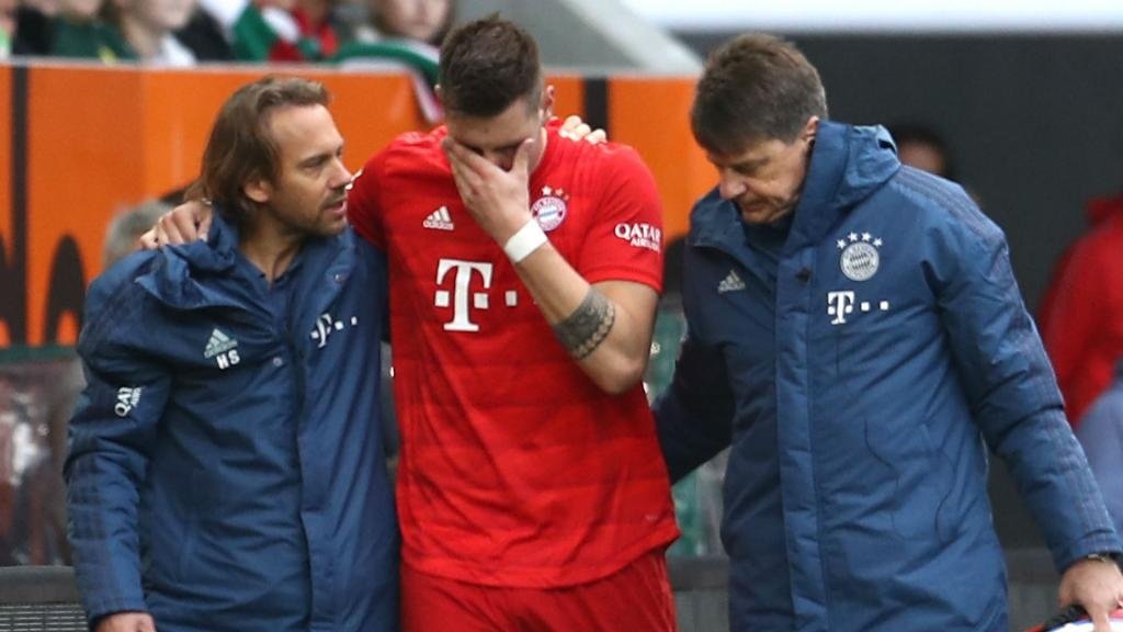 He got injured. GOAL