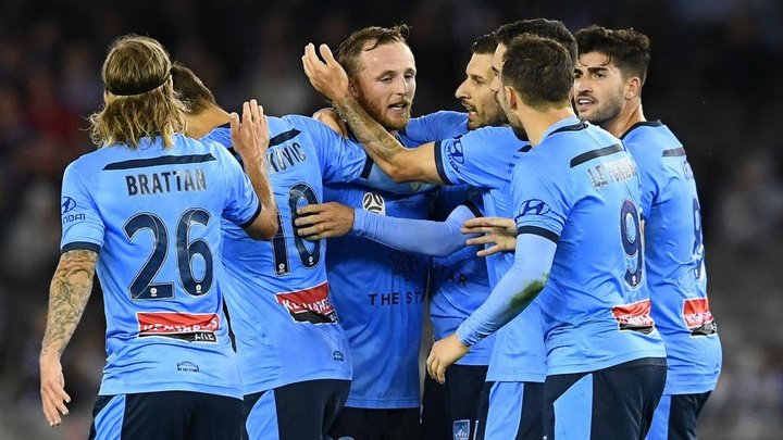 A-League: Le Fondre on target as leaders Sydney thrash Victory