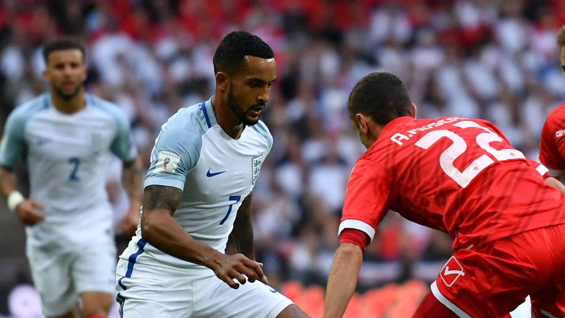 Theo Walcott was axed from the England squad on his 28th birthday. AFP