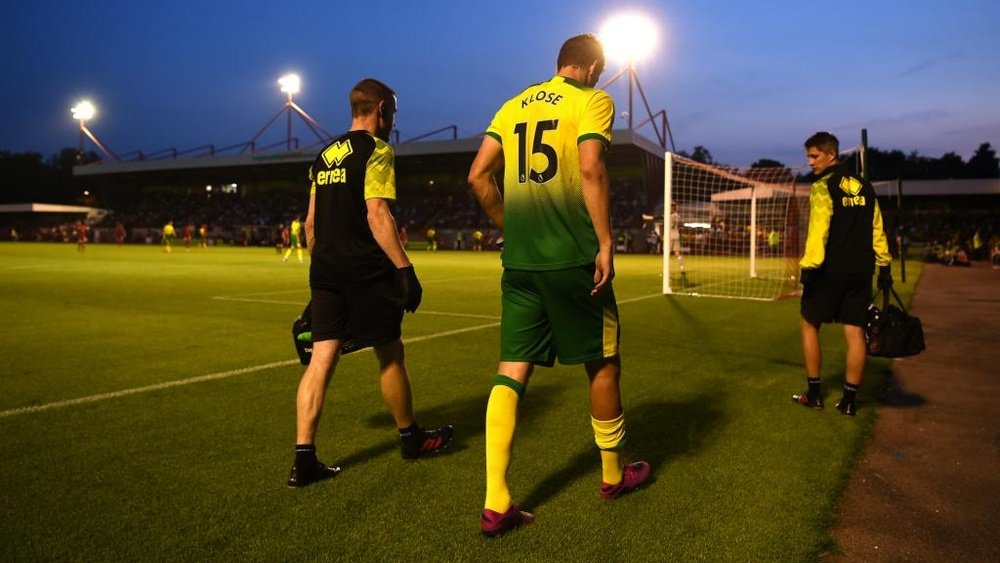 Norwich dealt triple injury blow as Klose faces long lay-off. GOAL
