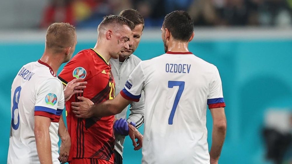 Belgium lose Castagne for rest of Euro 2020 with eye socket fracture. AFP