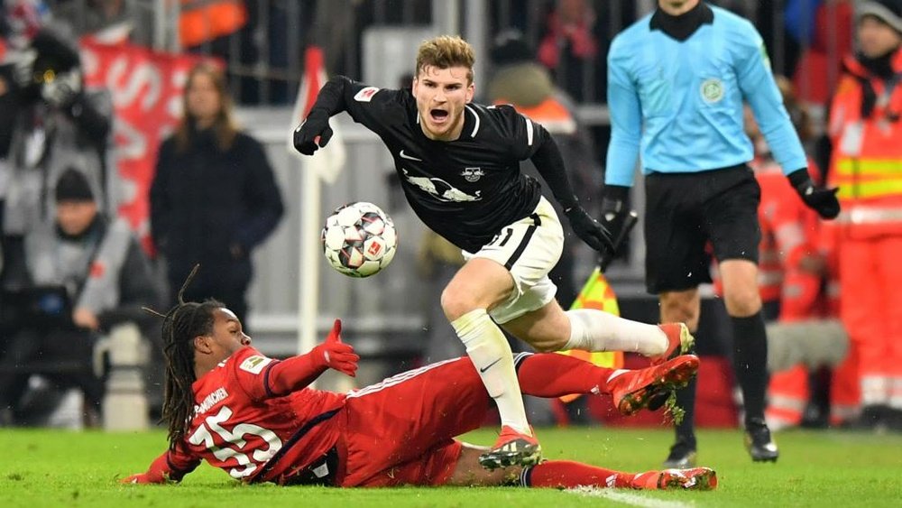 Leipzig striker Werner fails to hide Bayern interest.