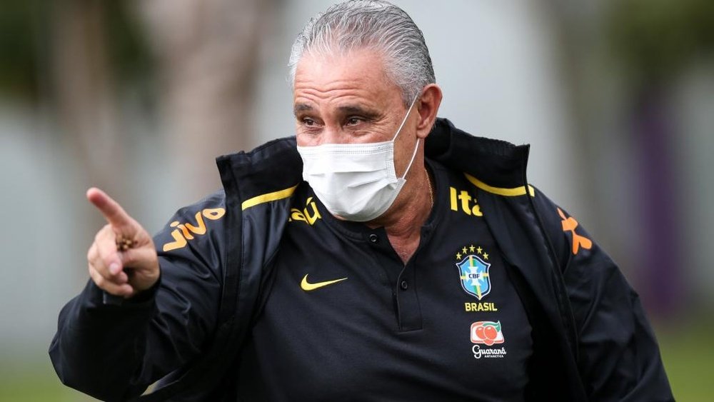 Tite addresses Brazil's interest in Xavi as Selecao boss backs Jesus. AFP
