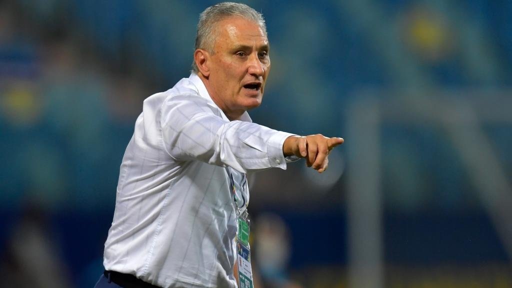 Tite reacts to Brazil result. GOAL