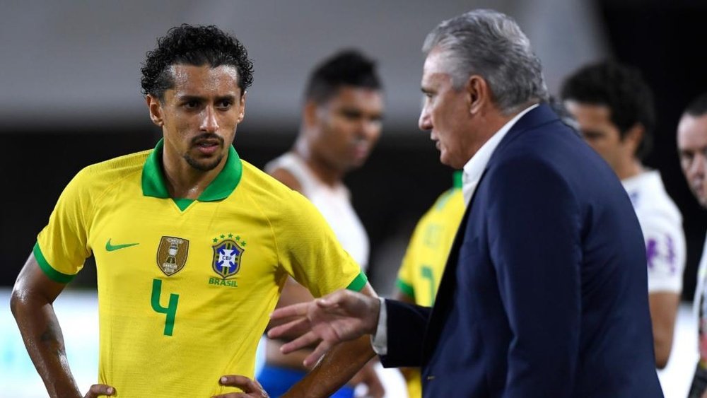 Neymar started on the bench as Brazil lost to Peru. GOAL