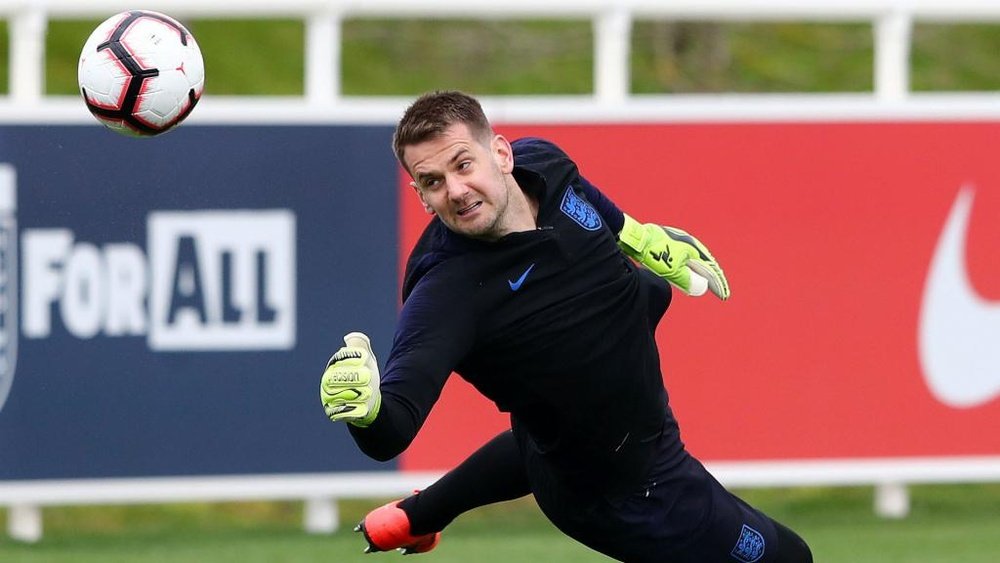 Tom Heaton thinks Pickford has been outstanding for England. GOAL