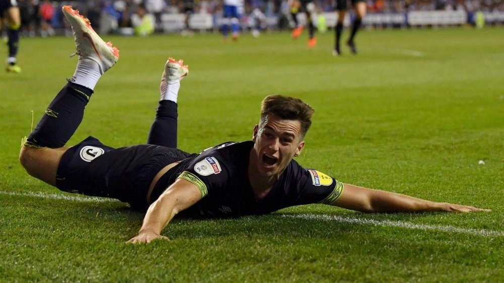 Lawrence won the game late on. GOAL