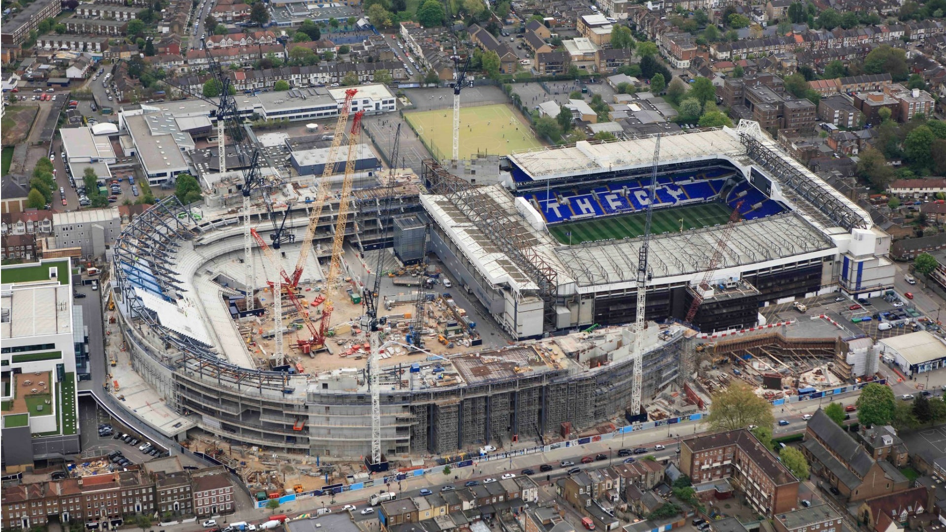 Grass laid at new Spurs stadium. Goal