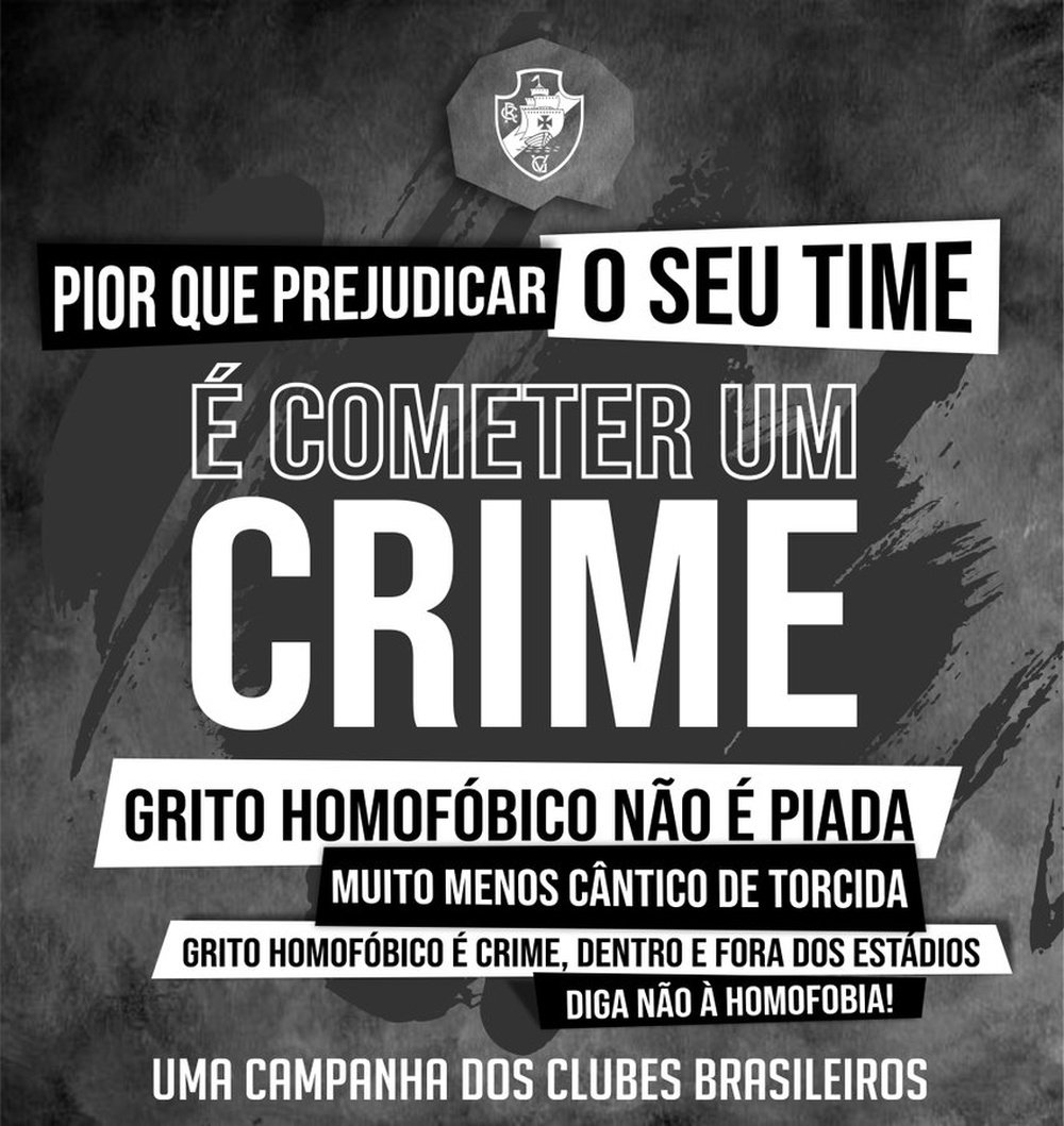 Não à Homofobia: clubes se unem nas redes sociais contra atitudes homofóbicas