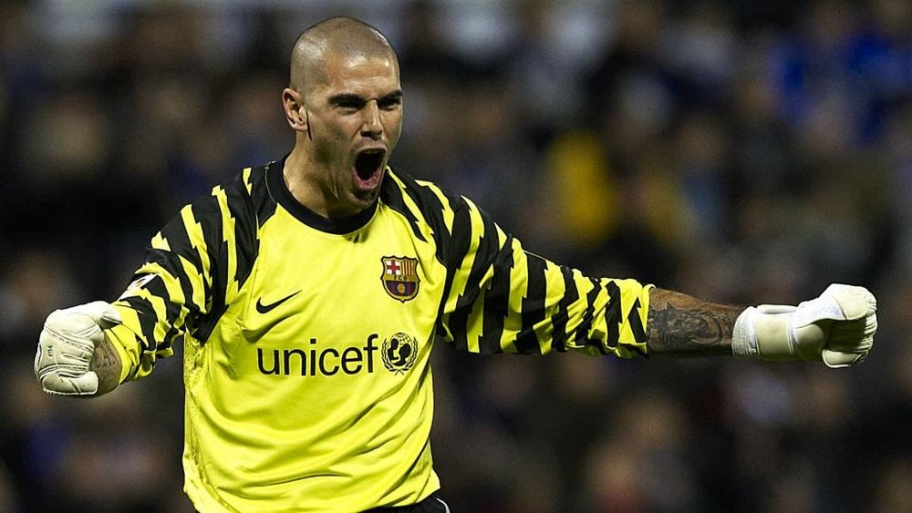 Victor Valdes devient coach de l'équipe Juvenil A de Barcelone. AFP