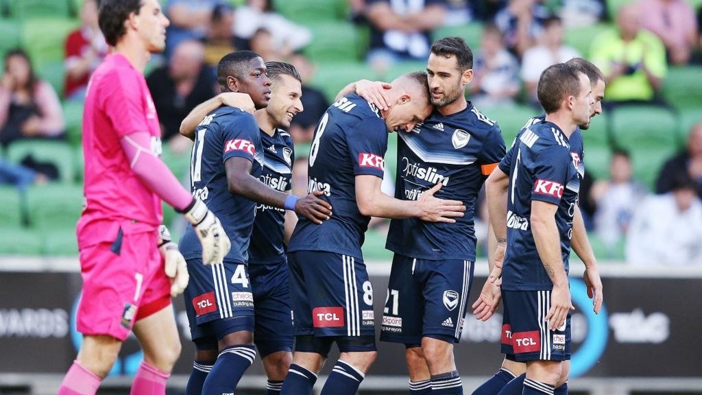 Melbourne's Berisha stars against Mariners with treble