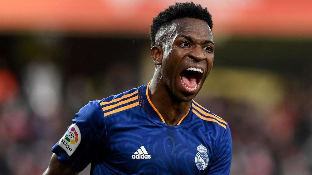 Vinícius Júnior no Real Madrid: quantos gols, assistências e títulos? AFP