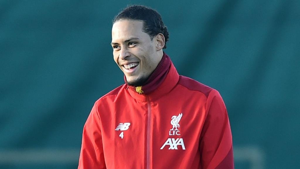 Liverpool defender Van Dijk trains ahead of Club World Cup final