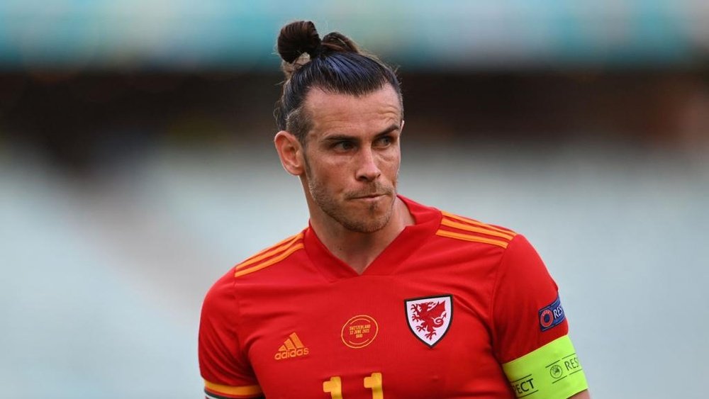 Gareth Bale led his side out against Switzerland in Baku. GOAL