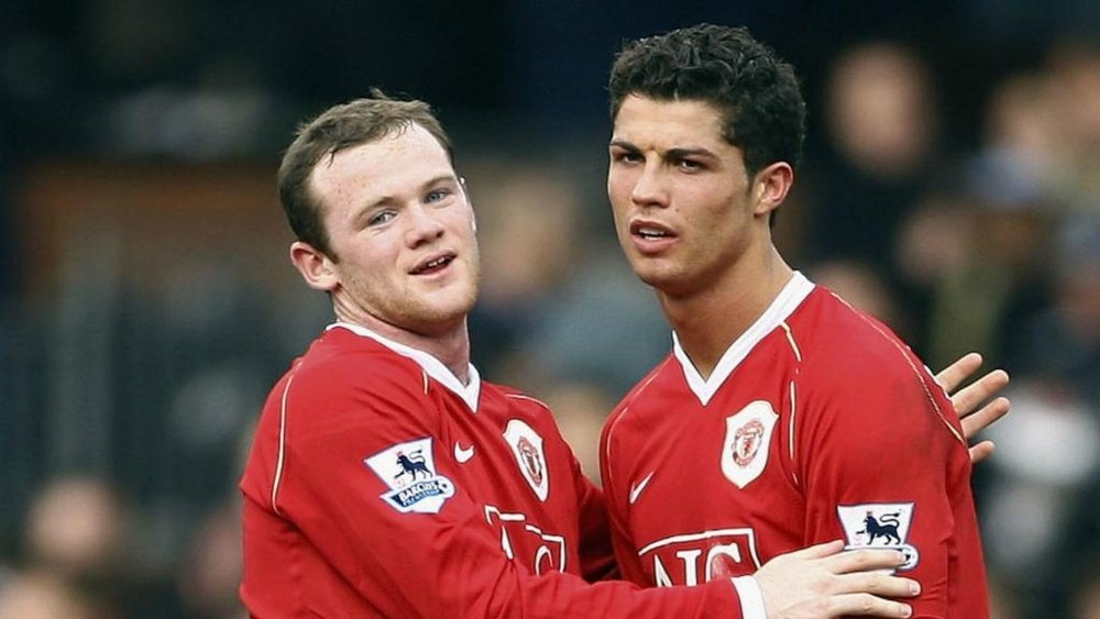 Wayne Rooney Cristiano Ronaldo Manchester United 2006-07.