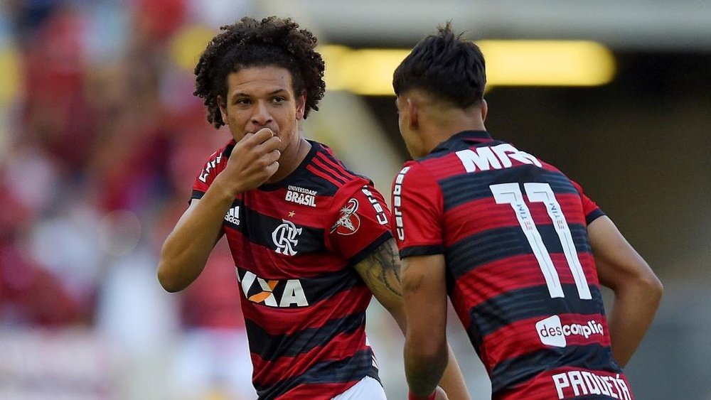 Willian Arao Lucas Paqueta Flamengo Atletico-MG Brasileirao Serie A. Goal
