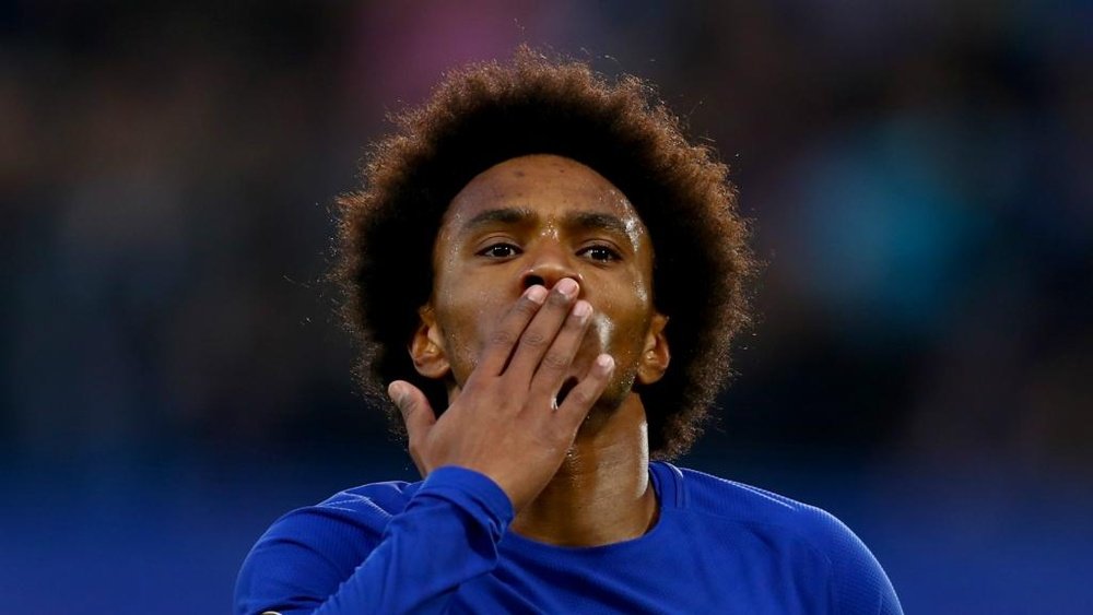 Willian insists he is very happy at Chelsea. GOAL