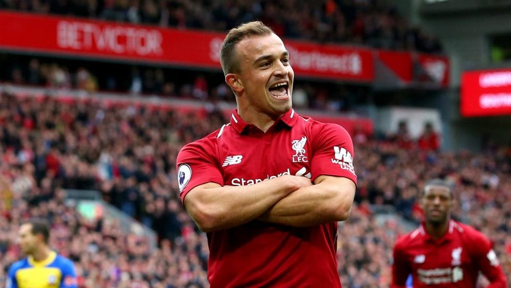 Shaqiri was taken off. GOAL