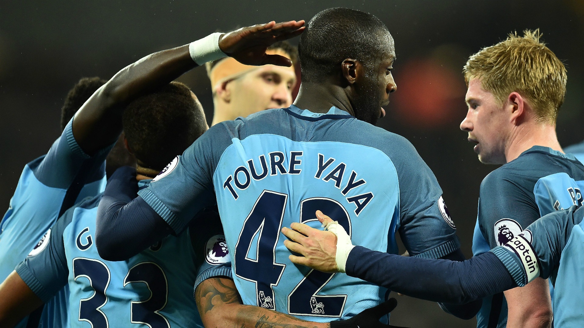 Yaya Touré, milieu de terrain de Manchester City. GOAL