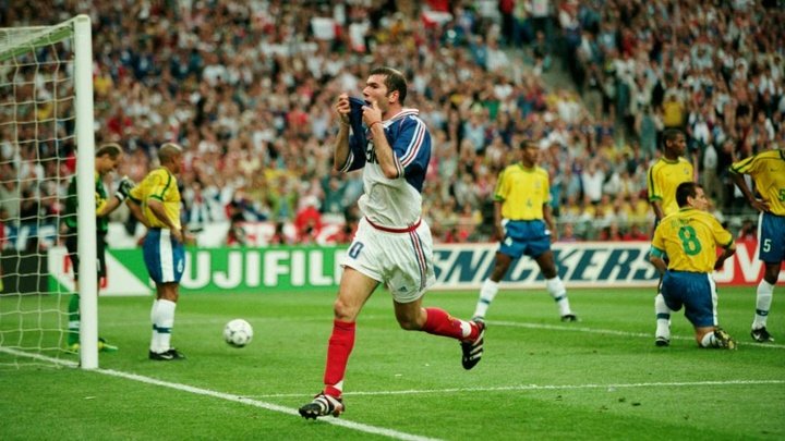 Zidane was the hero of France's 1998 WC winning team. GOAL