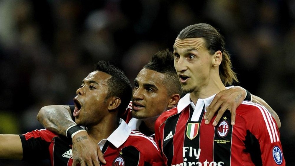 Boateng was teammates with Zlatan at AC Milan. GOAL