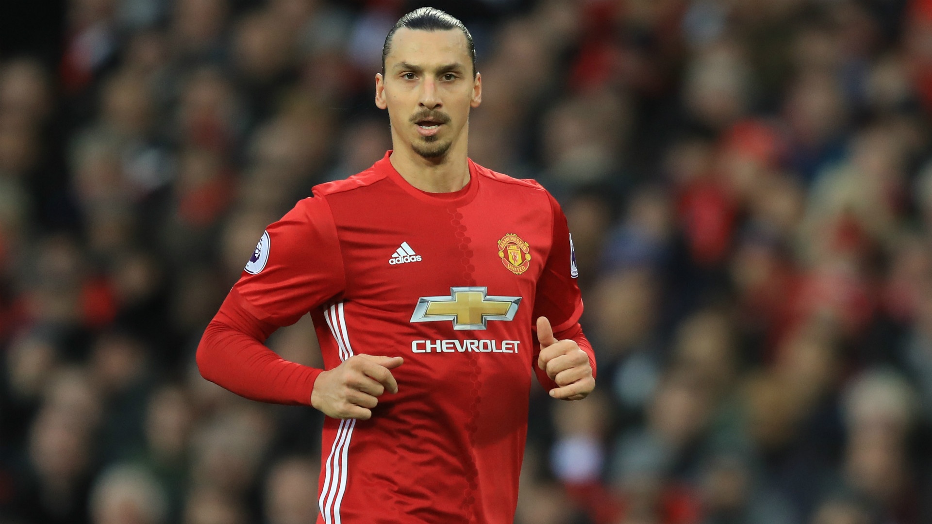Zlatan Ibrahimovic in action with Manchester United. Goal