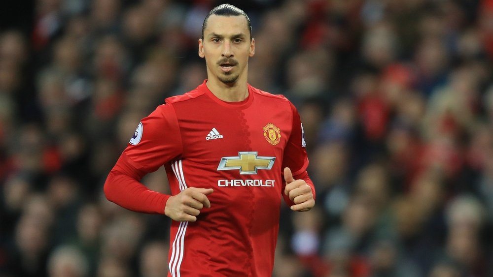 Zlatan Ibrahimovic in action with Manchester United. Goal