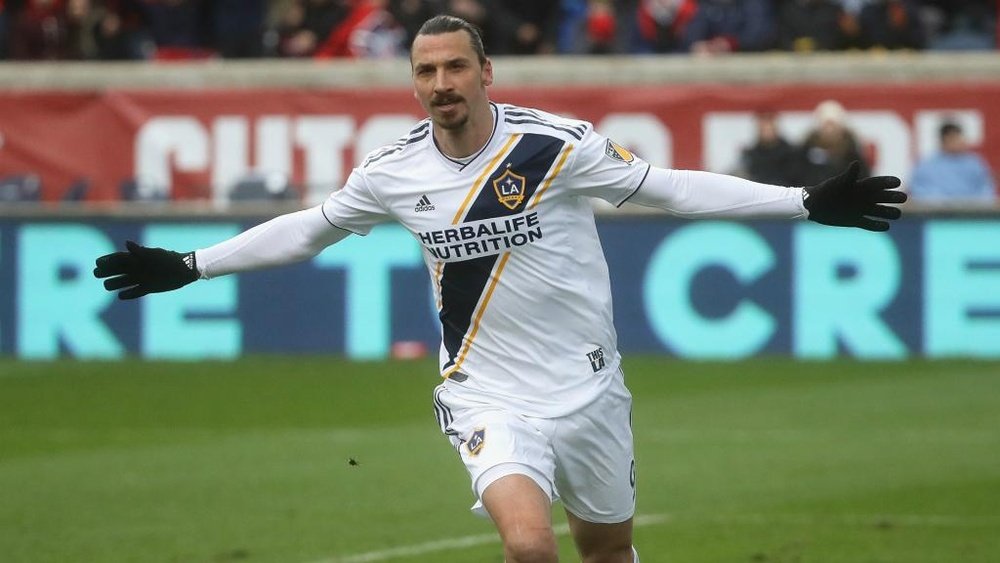 Ibrahimovic scored his third goal for Galaxy. GOAL
