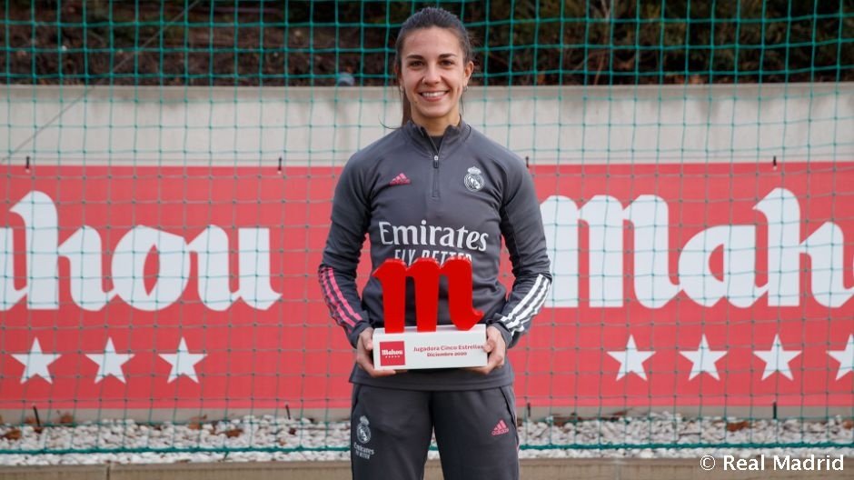 Marta Cardona, la mejor jugadora del Real Madrid de diciembre